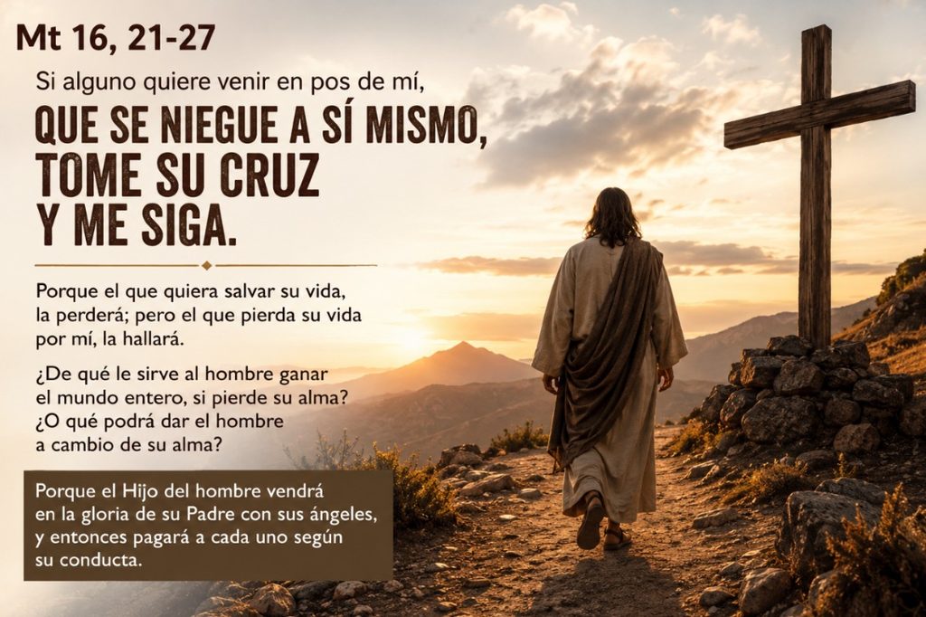 Formación bíblica. Para entender el Evangelio de Mt 16, 21-27. Ciclo A. `Si alguno quiere venir en pos de mí, que se niegue a sí mismo´